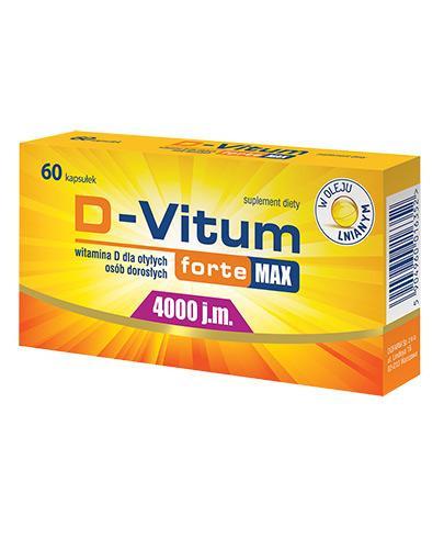 zdjęcie produktu D-Vitum Forte Max 4000 j.m. witamina D dla dorosłych 60 kapsułek