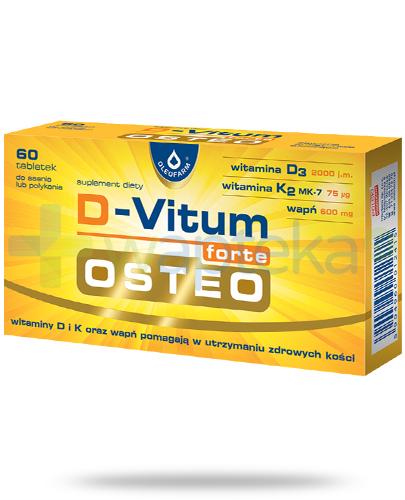podgląd produktu D-Vitum Forte Osteo o smaku cytrynowym 60 kapsułek