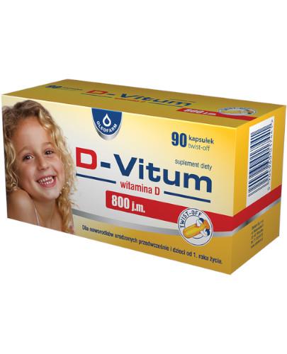 zdjęcie produktu D-vitum witamina D 800 j.m. 90 kapsułek twist-off