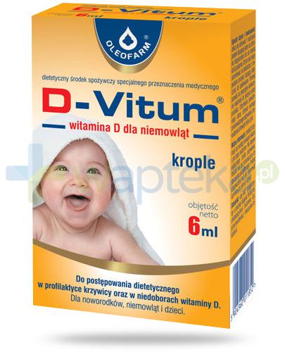 zdjęcie produktu D-Vitum witamina D dla niemowląt, krople 6 ml