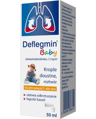 podgląd produktu Deflegmin Baby 7,5mg/ml, krople doustne, roztwór 50 ml