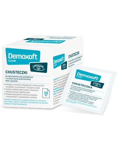zdjęcie produktu Demoxoft Clean chusteczki do pielęgnacji i oczyszczania powiek 20 sztuk