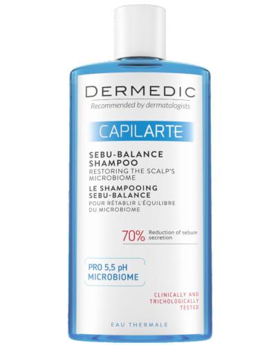 podgląd produktu Dermedic Capilarte szampon przywracający równowagę mikrobiomu skóry 300 ml
