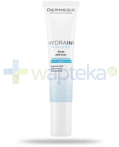 podgląd produktu Dermedic Hydrain 3 Hialuro krem pod oczy 15 g