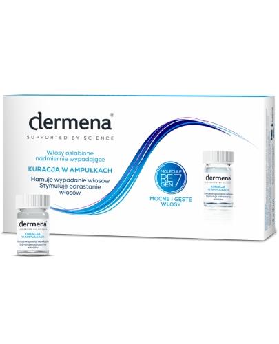 podgląd produktu Dermena Hair Care kuracja w ampułkach hamująca wypadanie włosów 15x 5 ml