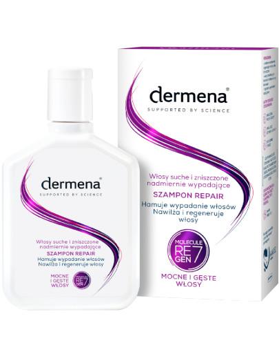 podgląd produktu Dermena Repair szampon do włosów suchych i zniszczonych, nadmiernie wypadających 200 ml