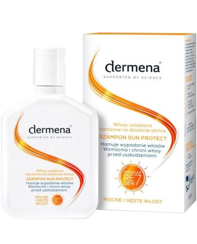 podgląd produktu Dermena Sun Protect ochronny szampon do włosów 200 ml