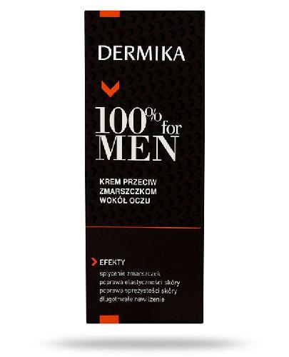 podgląd produktu Dermika 100% For Men krem przeciw zmarszczkom wokół oczu 15 ml