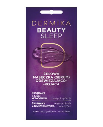 podgląd produktu Dermika Beauty Sleep żelowa maseczka (serum) odświeżająco-kojąca 10 ml