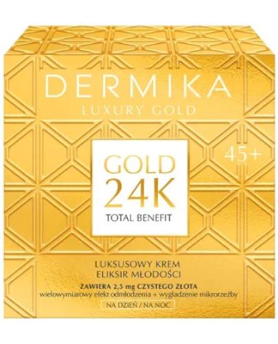 podgląd produktu Dermika Gold 24k eliksir młodości 45+ na dzień i na noc 50 ml