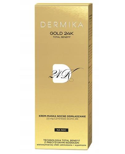 podgląd produktu Dermika Gold 24k krem maska nocne odmładzanie na noc 50 ml