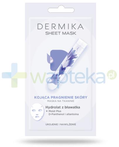 podgląd produktu Dermika Sheet Mask kojąca pragnienie skóry maska na tkaninie hydrolat z bławatka 17 g