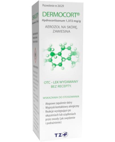 zdjęcie produktu Dermocort hydrocortisonum 1,372 mg/g aerozol na skórę 38,25 g