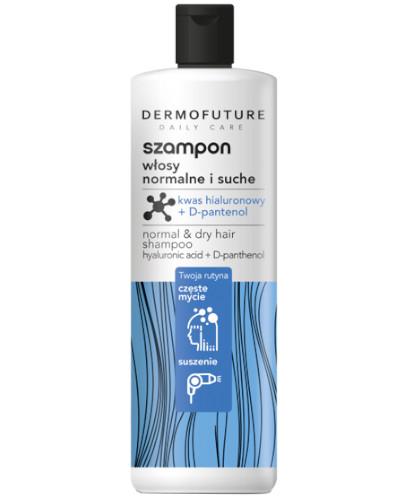 podgląd produktu DermoFuture Daily Care szampon do włosów normalnych i suchych Kwas Hialuronowy & D-pantenol 380 ml