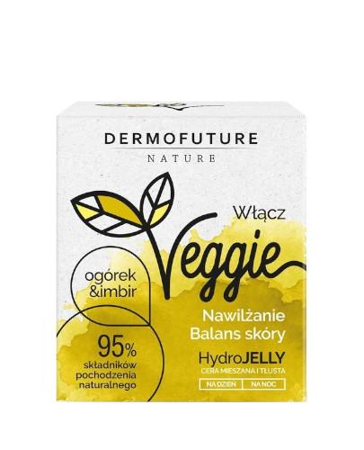 zdjęcie produktu DermoFuture Veggie HydroJelly żel-krem do twarzy Ogórek & Imbir 50 ml