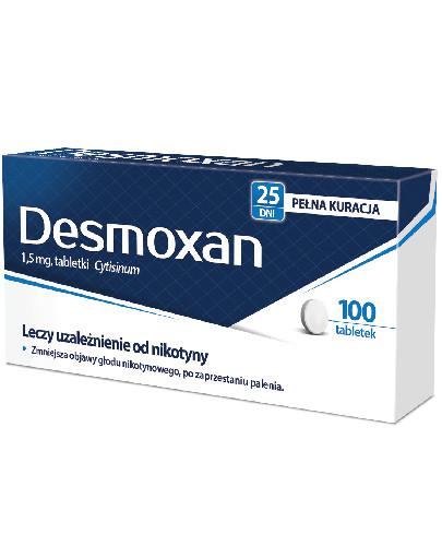 podgląd produktu Desmoxan 1,5 mg lek ułatwiający rzucenie palenia 100 tabletek