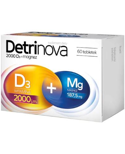 podgląd produktu Detrinova 2000 D3 + magnez 60 tabletek