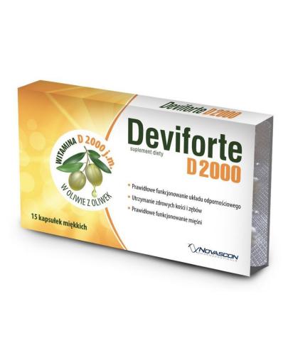 podgląd produktu Deviforte D2000 witamina D 15 kapsułek