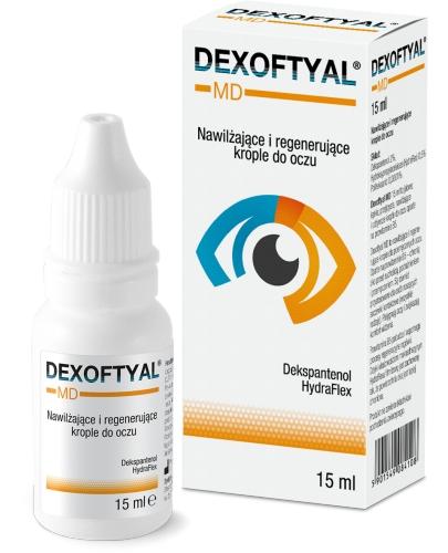 podgląd produktu Dexoftyal MD nawilżające i regenerujące krople do oczu 15 ml