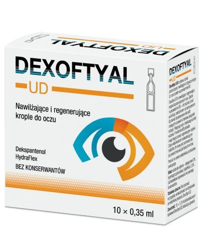 podgląd produktu Dexoftyal UD nawilżające i regenerujące krople do oczu 10x 0,35 ml 