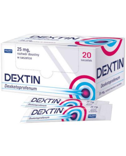 podgląd produktu Dextin 25 mg roztwór doustny 20 saszetek po 10 ml