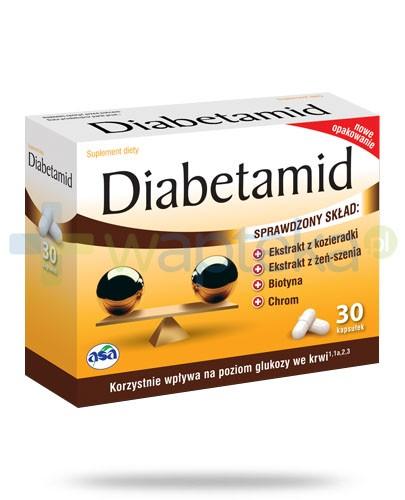 podgląd produktu Diabetamid na poziom cukru we krwi 30 kapsułek
