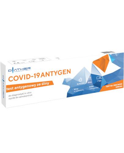 podgląd produktu Diather COVID-19 Antygen test antygenowy ze śliny 1 sztuka