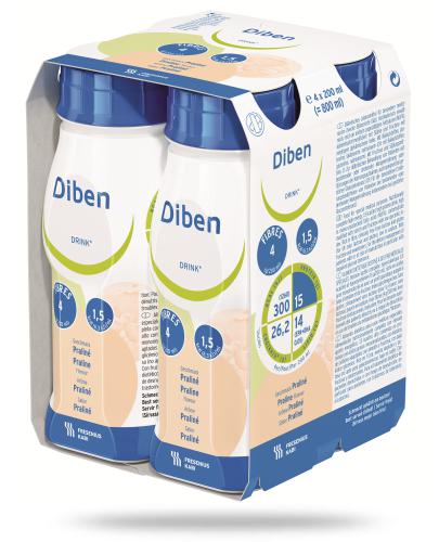 podgląd produktu Diben Drink Pralina dietetyczny środek spożywczy 4x 200 ml