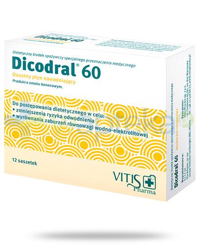 zdjęcie produktu Dicodral 60 doustny płyn nawadniający 12 saszetek