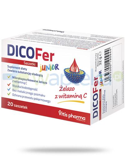 podgląd produktu DicoFer Junior żelazo z witaminą C 20 saszetek