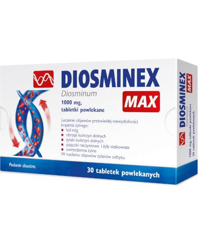 zdjęcie produktu Diosminex Max 1000mg 30 tabletek