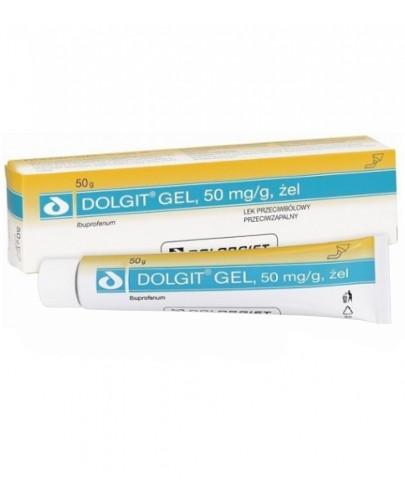 podgląd produktu Dolgit 50mg/g żel przeciwbólowy 50 g