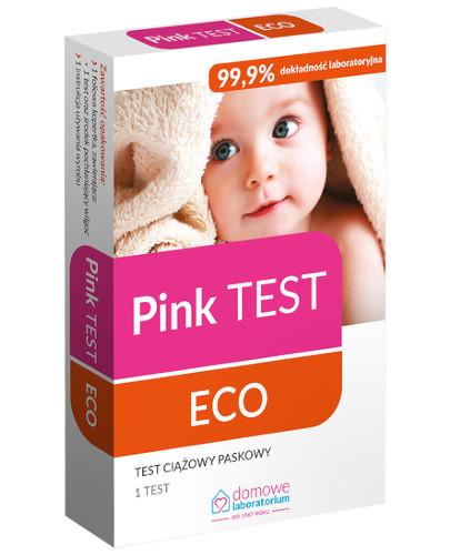 podgląd produktu Domowe Laboratorium Pink Test Eco test ciążowy paskowy 1 sztuka