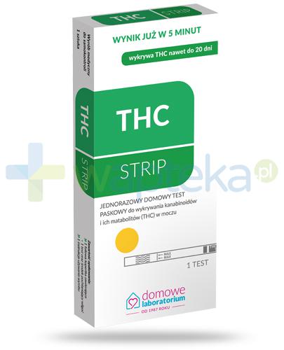 podgląd produktu Domowe Laboratorium THC-Strip test do wykrywania narkotyków w moczu 1 sztuka