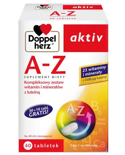 zdjęcie produktu Doppelherz Aktiv A-Z kompleksowy zestaw witamin i minerałów z luteiną 40 tabletek