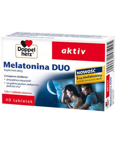 podgląd produktu Doppelherz Aktiv Melatonina DUO 40 tabletek