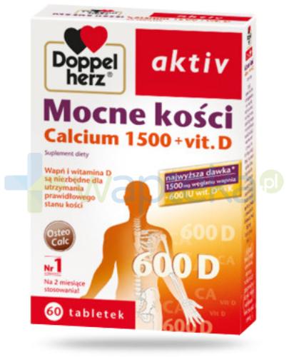 zdjęcie produktu DoppelHerz Aktiv Mocne kości Calcium 1500+vit D 60 tabletek