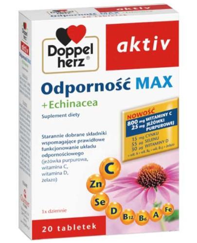 zdjęcie produktu Doppelherz Aktiv Odporność Max + Echinacea 20 tabletek