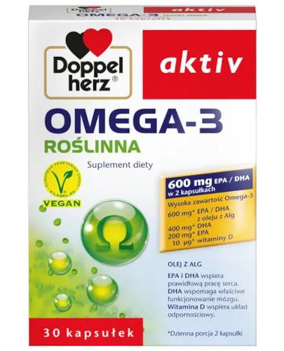 podgląd produktu Doppelherz Aktiv Omega-3 Roślinna 30 kapsułek