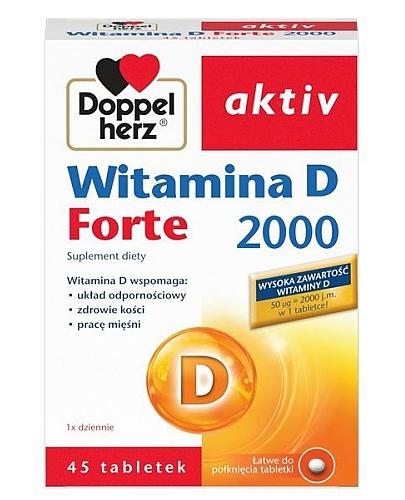 podgląd produktu Doppelherz Aktiv Witamina D Forte 2000 45 tabletek