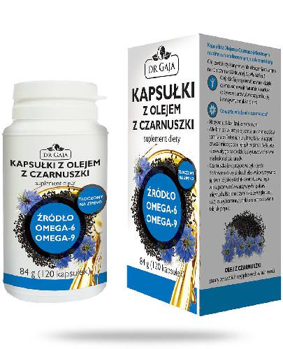podgląd produktu Dr Gaja Kapsułki z olejem z czarnuszki 120 kapsułek