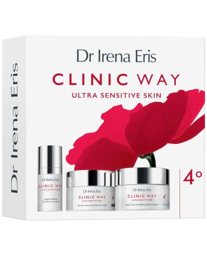 podgląd produktu Dr Irena Eris Clinic Way 4° dermokrem modelujący owal twarzy na dzień SPF20 50 ml + dermokrem poprawiający gęstość skóry na noc 50 ml + dermokrem pod oczy intesywnie liftingujący [ZESTAW]