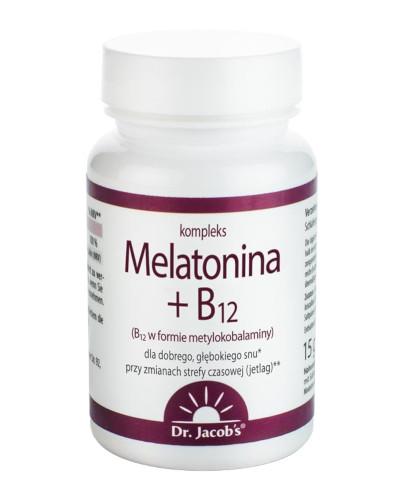 podgląd produktu Dr Jacobs Melatonina + B12 60 tabletek