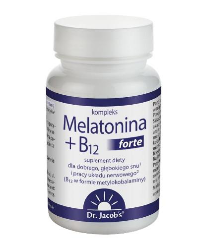podgląd produktu Dr Jacobs Melatonina + B12 Forte 90 tabletek