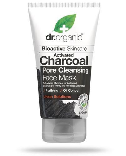 zdjęcie produktu Dr.Organic Charcoal maseczka do twarzy z organicznym aktywnym węglem 125 ml