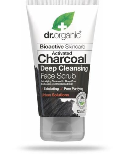podgląd produktu Dr.Organic Charcoal peeling do twarzy z organicznym aktywnym węglem 125 ml