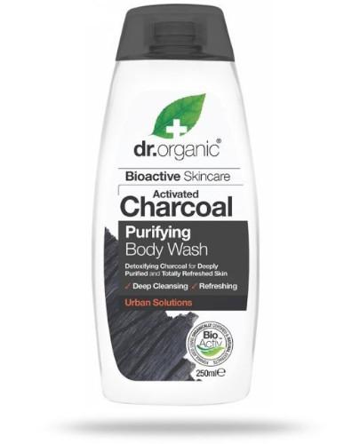 podgląd produktu Dr.Organic Charcoal żel do mycia ciała z organicznym aktywnym węglem drzewnym 250 ml