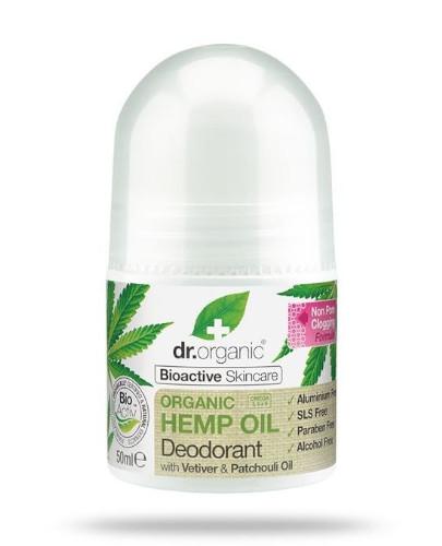 podgląd produktu Dr.Organic Hemp Oil dezodorant w kulce z organicznym olejem z konopi siewnych 50 ml