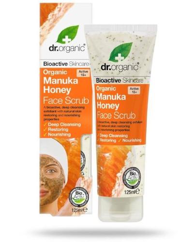 podgląd produktu Dr.Organic Manuka Honey peeling do twarzy z organicznym miodem manuka 125 ml