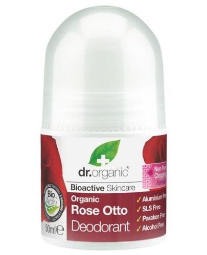 podgląd produktu Dr.Organic Rose dezodorant z olejkiem różanym 50 ml